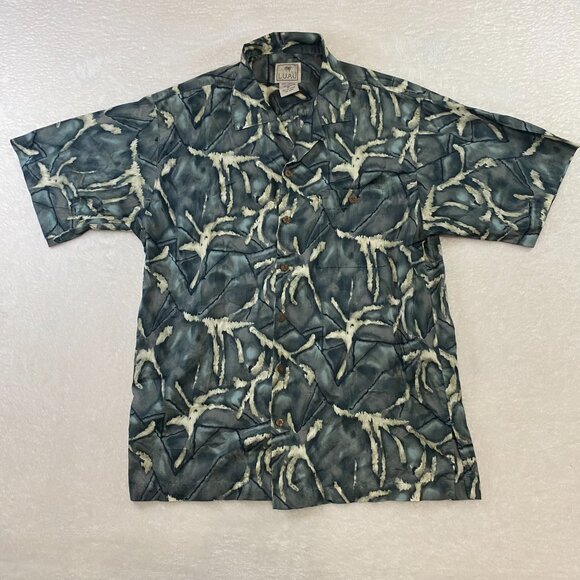 Luau Lot of 4 Men's M 100% Cotton Hawaiian Button Up Shirt Aloha Beach Tropical - Picture 6 of 7